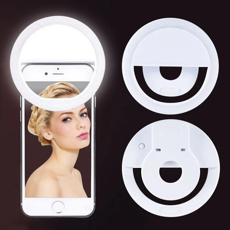 Photography Lighting Description - USB wiederauf ladbare LED Selfie Ring