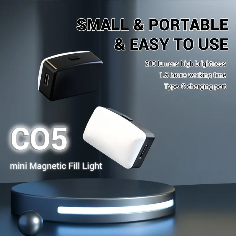 Photography Mobile Lighting - Mini Magnetische LED Selfie Licht für