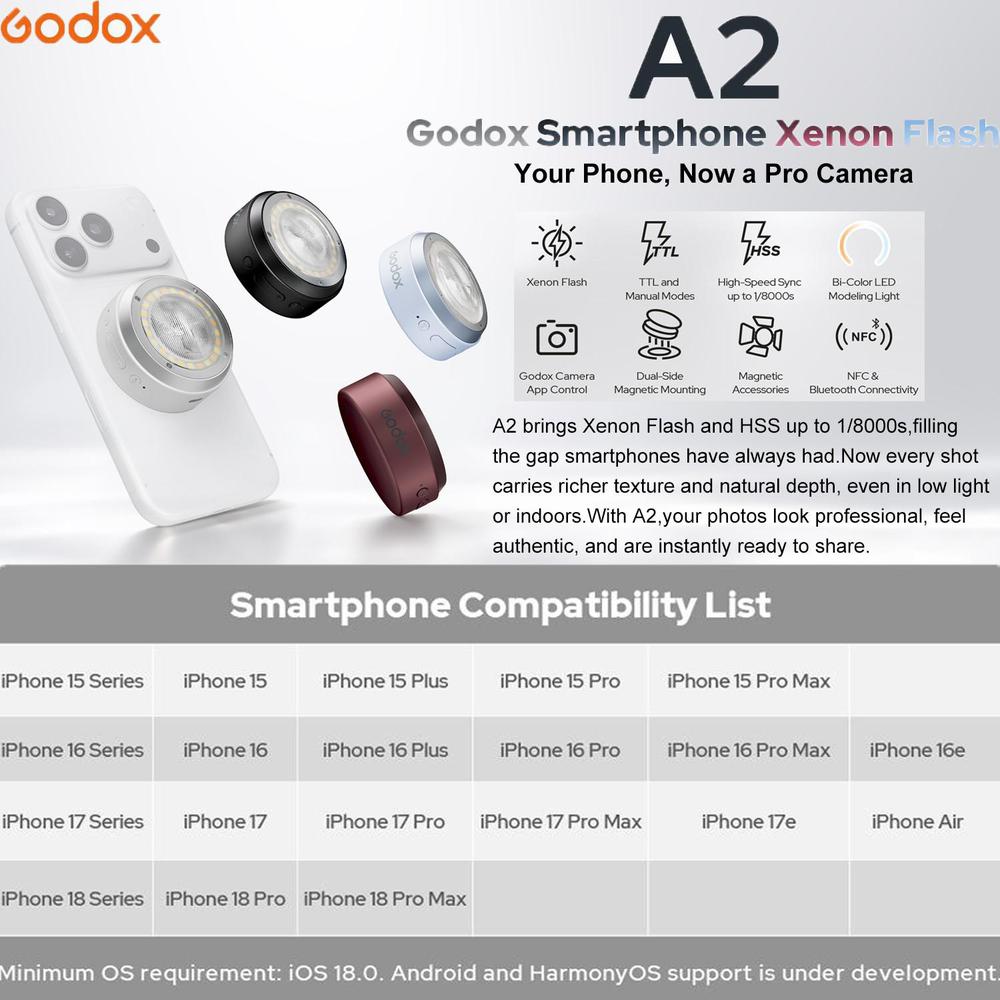 GODOX A2 Magnetischer Smartpho – Photography Lighting Brands Bewertung und Preis