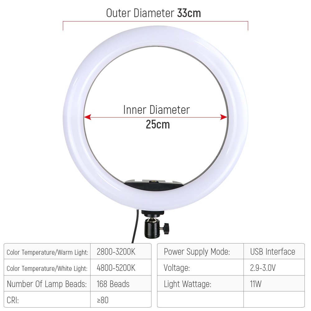 12 Zoll RGB-LED-Ringlicht mit  – Photography Lighting Description Bewertung und Preis